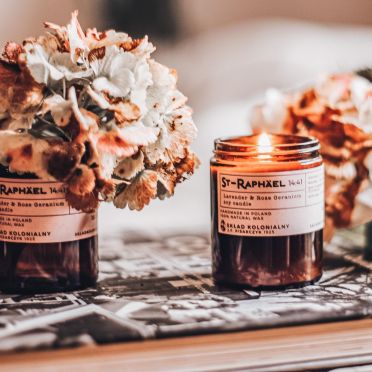 NATURALNA ŚWIECA SOJOWA - ST-RAPHAEL 14:41 lavender & rose geranium I 180ml